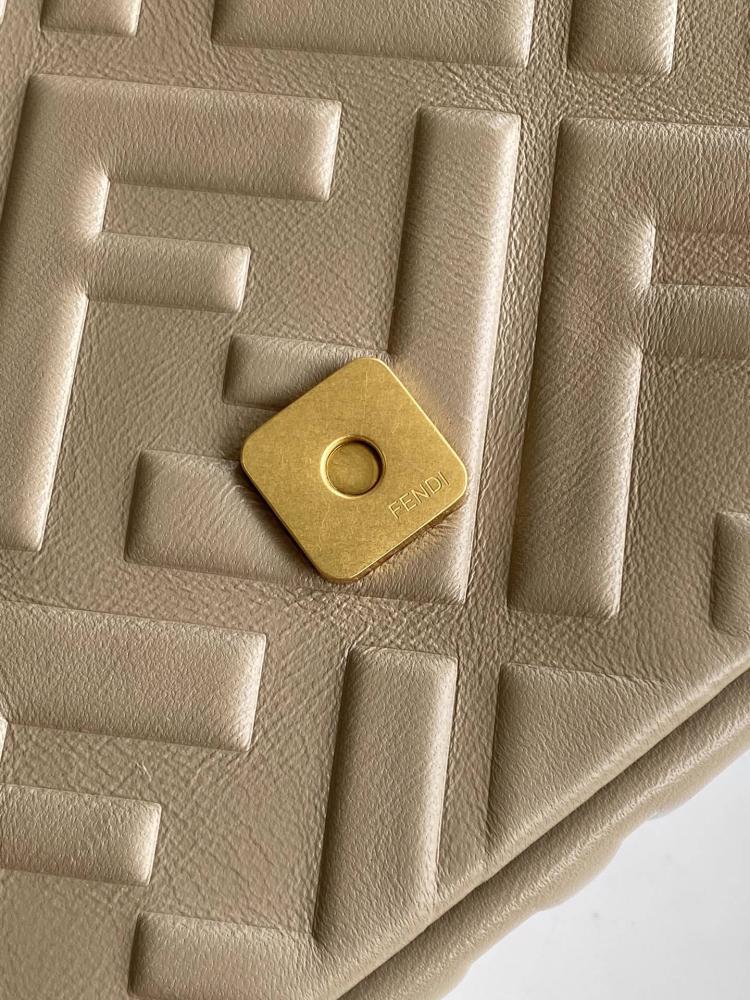 Gold Leather Crossbody Bag