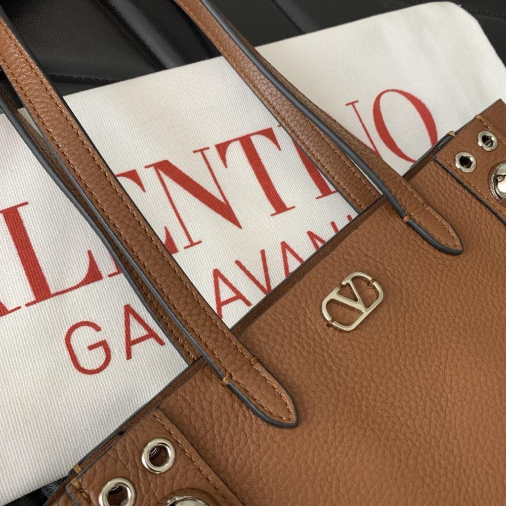 Studded Leather Top Handle Bag
