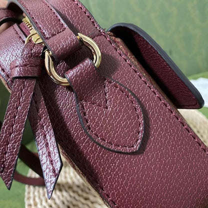 Luxury Refined Red Top Handle Bag