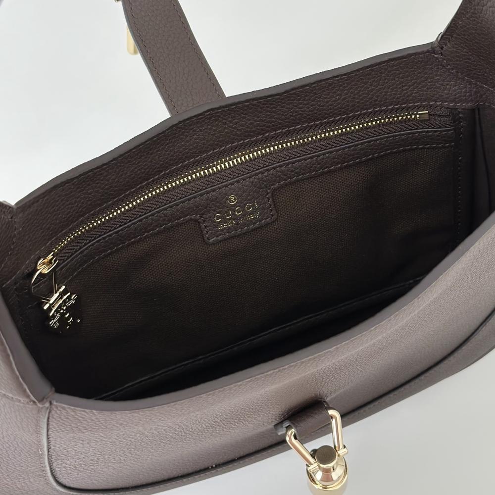 Elegant Leather Top Handle Bag