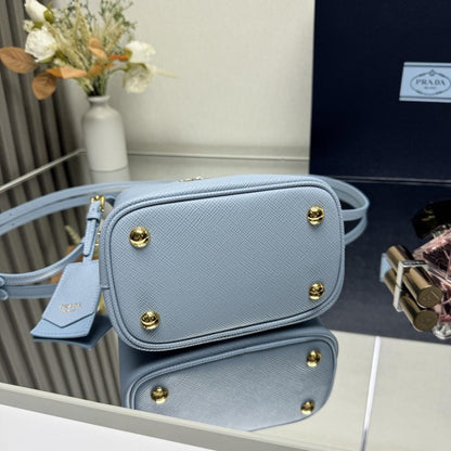 Saffiano Leather Bucket Bag