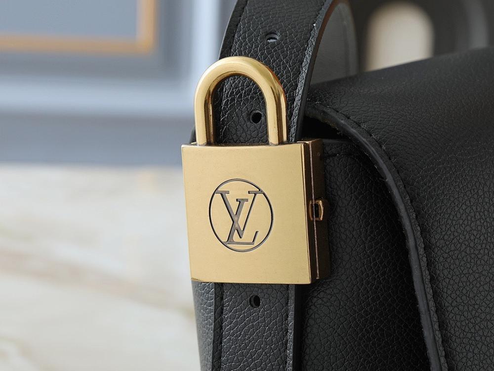 Elegant Stylish Monogram Leather Messenger Bag