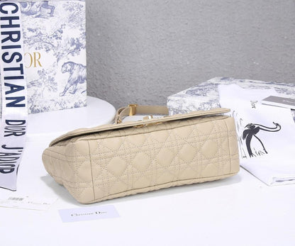 Luxury Premium Silver Lambskin Crossbody Bag