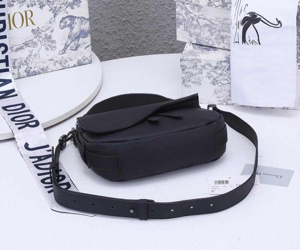 Luxury Stylish Black Quilted Calfskin Shoulder Bag