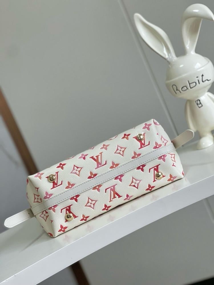Alma Red Printed Leather Shoulder Bag