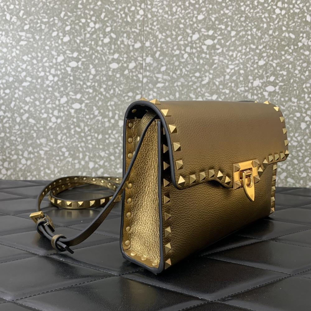 Studded Calfskin Crossbody Bag