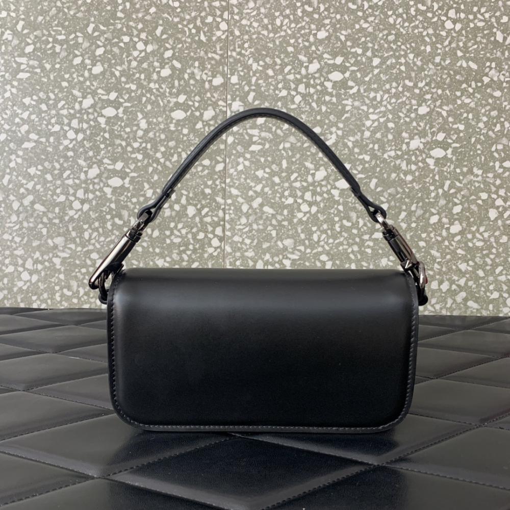 Crystal-Embellished Calfskin Top Handle Bag