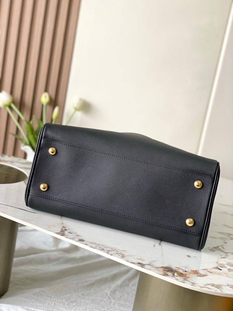 Modern Stylish Calfskin Top Handle Bag