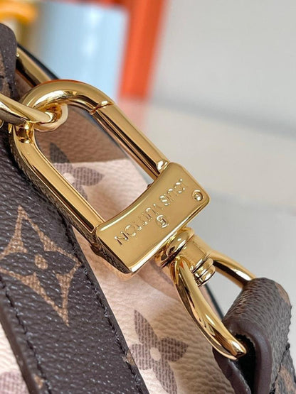 Modern Italian-Inspired Embroidered Leather Shoulder Bag