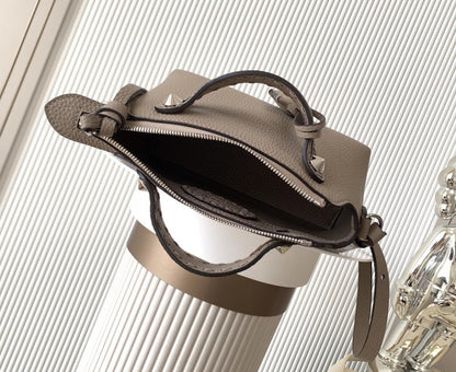 Leather Top Handle Bag