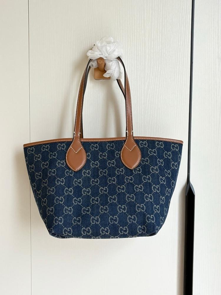 Italian-Inspired Stylish Brown Denim Shoulder Bag