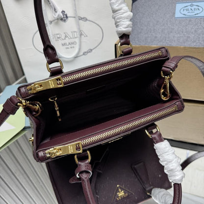 Classic Leather Top Handle Bag