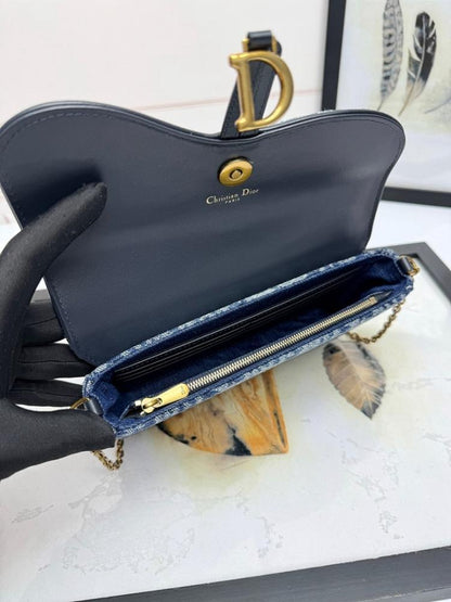 Saddle Grey Printed Crossbody Bag