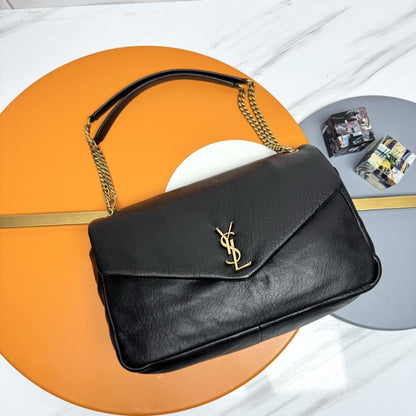 Quilted Leather Top Handle Bag