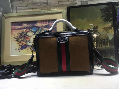 Ophidia Red Top Handle Bag