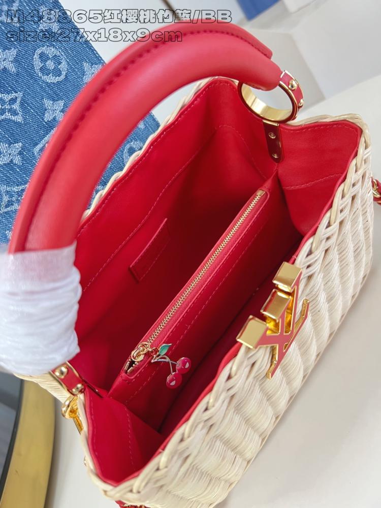 Woven Top Handle Bag