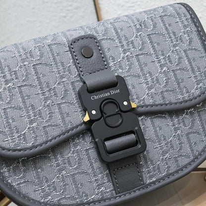 Classic Black Printed Calfskin Shoulder Bag – Limited Edition