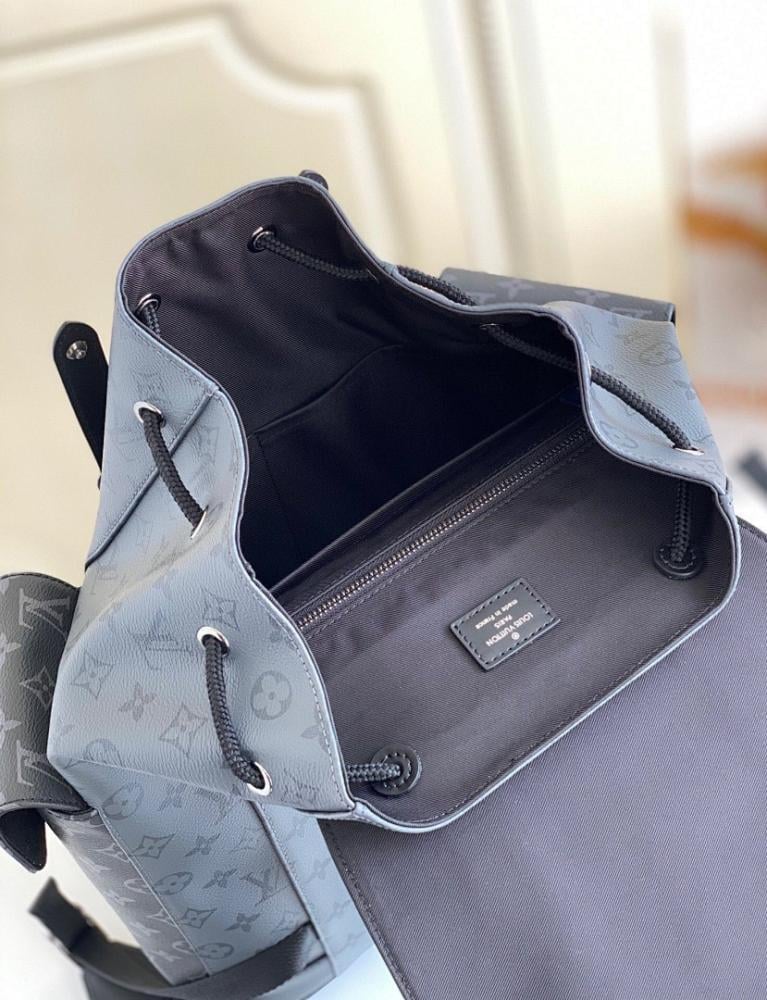 Modern Italian-Inspired Black Canvas Backpack