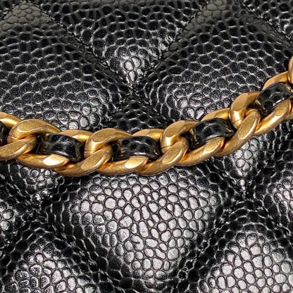 Gold Leather Shoulder Bag
