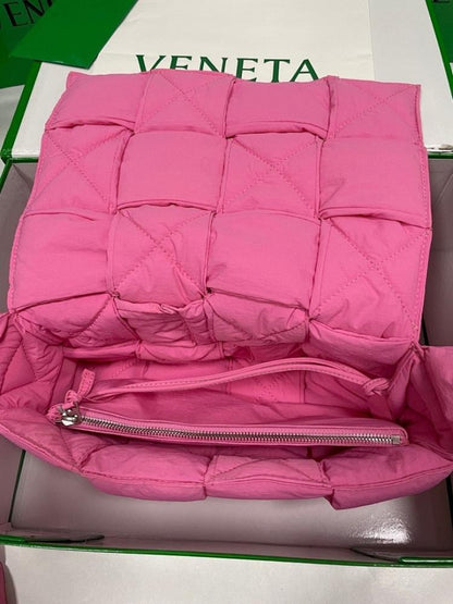 Italian-Inspired Luxury Woven Nylon Crossbody Bag