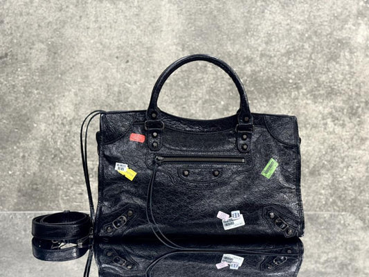 Leather Top Handle Bag