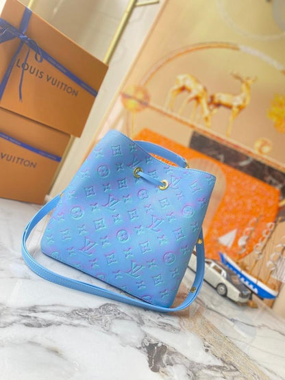 Italian-Inspired Luxury Leather Bucket Bag