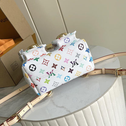 Italian-Inspired Stylish Monogram Leather Crossbody Bag
