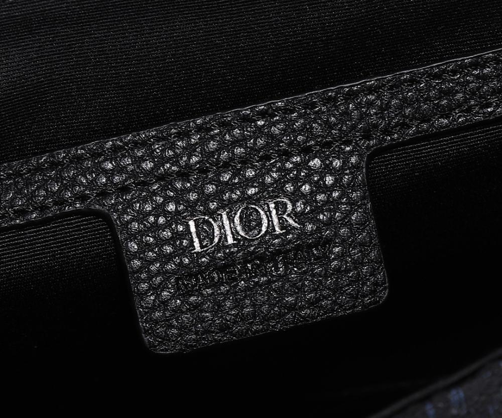 Modern Luxury Black Printed Calfskin Shoulder Bag