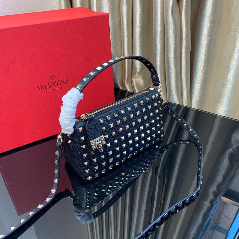 Modern Luxury Studded Calfskin Crossbody Bag