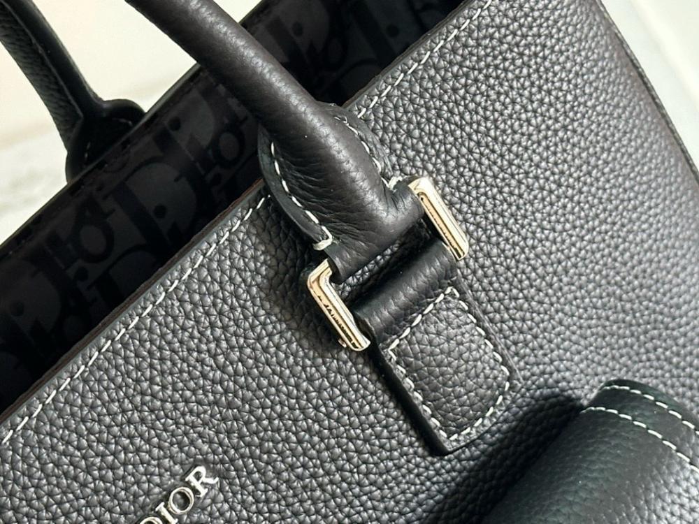 Classic Black Printed Leather Shoulder Bag – Limited Edition