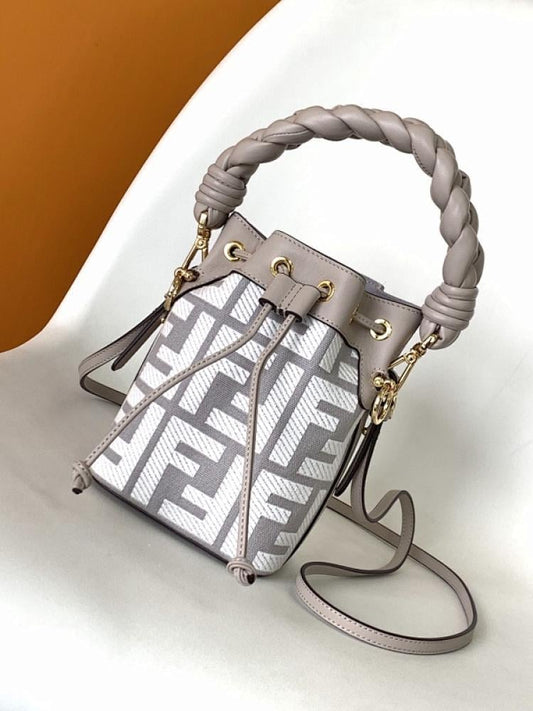 Embroidered Bucket Bag