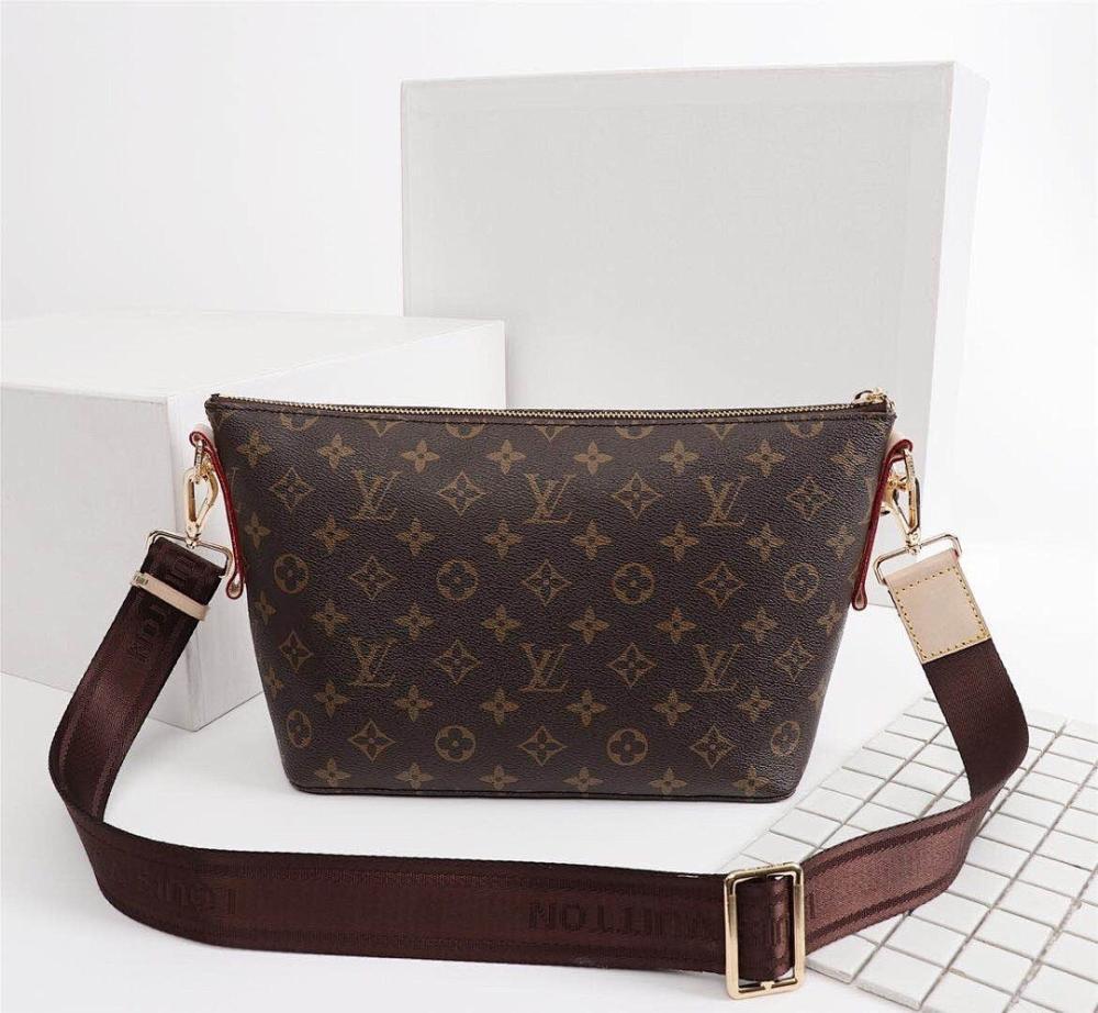 Boite Chapeau Monogram Leather Shoulder Bag