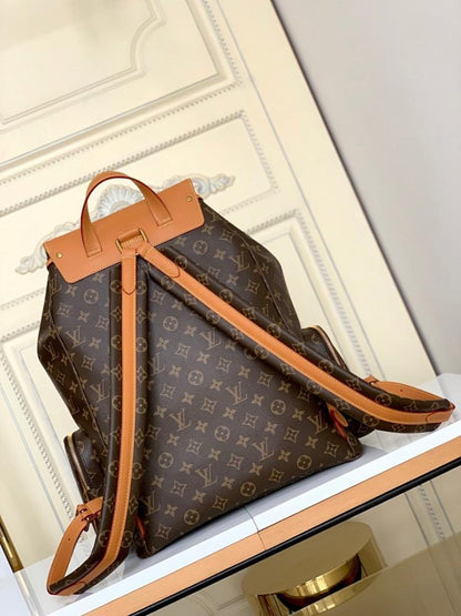 Alma Gold Leather Top Handle Bag