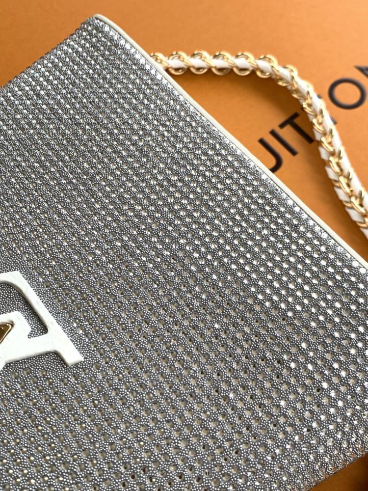 Crystal-Embellished Leather Wallet