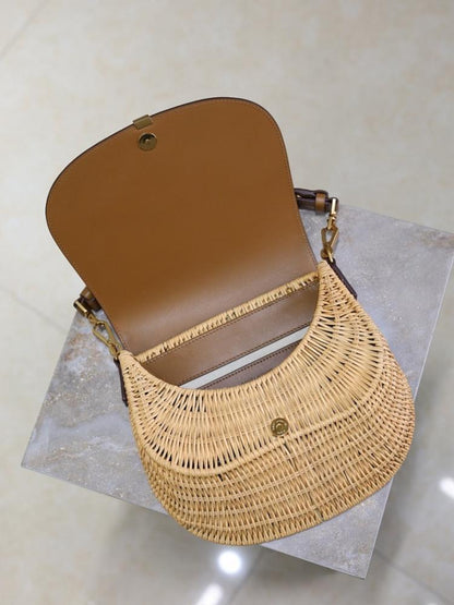 Italian-Inspired Elegant Leather Top Handle Bag