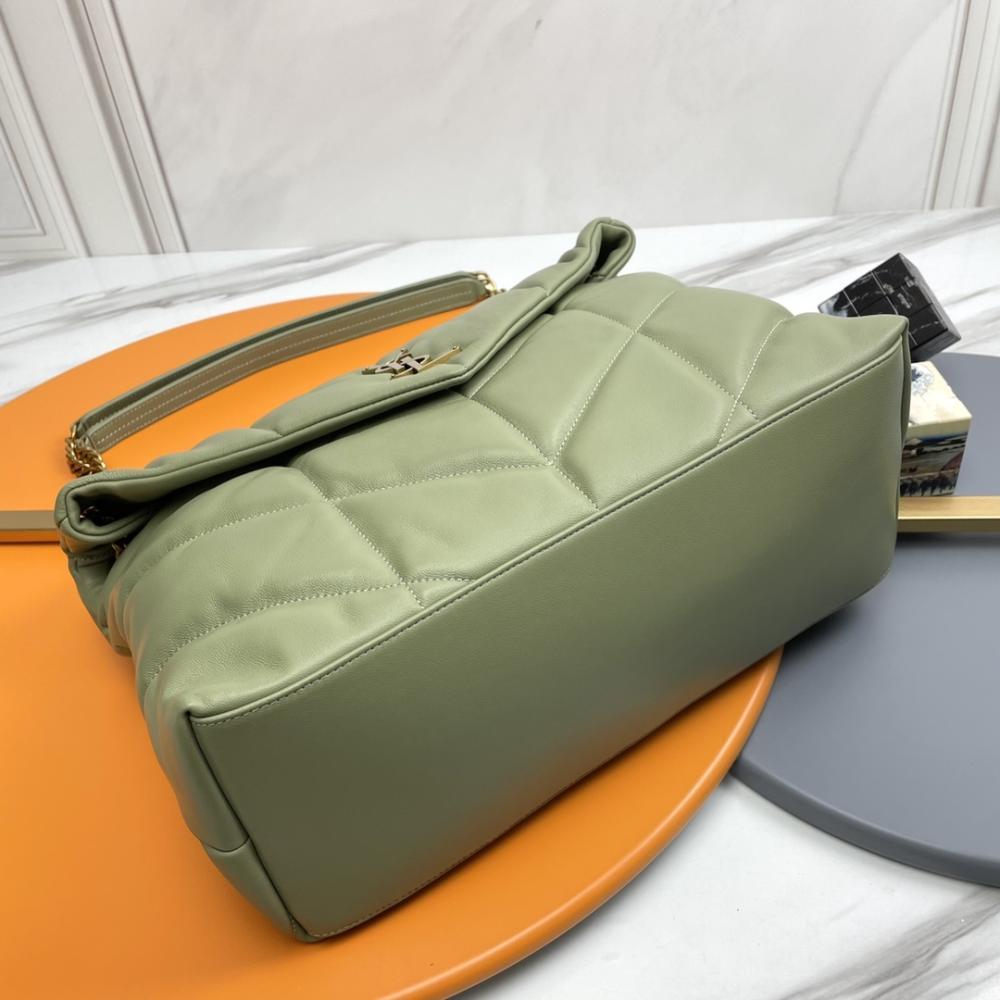 Alma Green Quilted Lambskin Shoulder Bag
