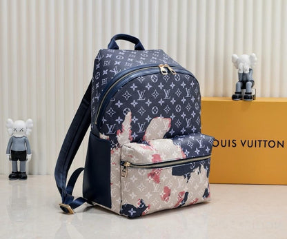 Stylish Refined Blue Denim Backpack
