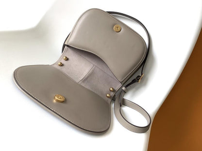 Leather Top Handle Bag