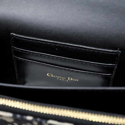 Luxury Premium Blue Embroidered Leather Crossbody Bag