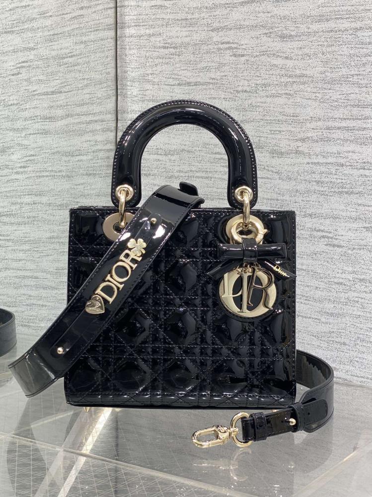 Lady My ABC Bag in Black Cannage Patent