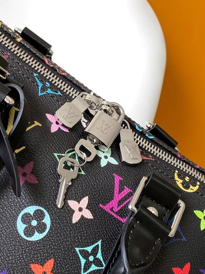 Keepall Monogram Leather Travel Bag