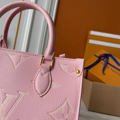 OnTheGo Monogram Calfskin Top Handle Bag