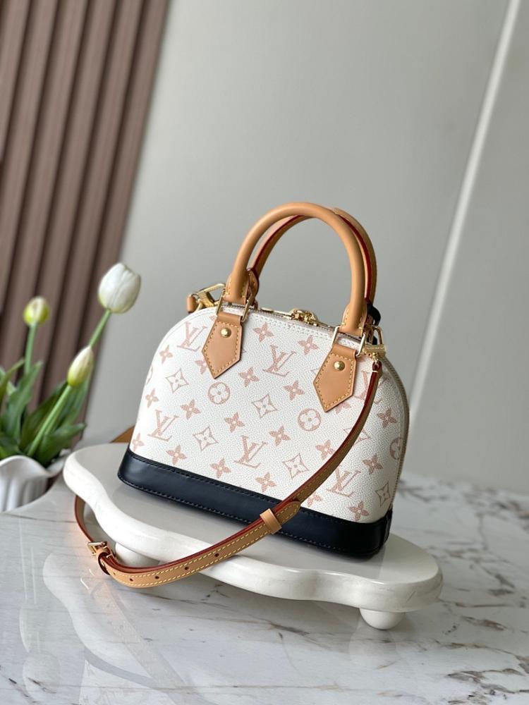 Alma Black Leather Top Handle Bag