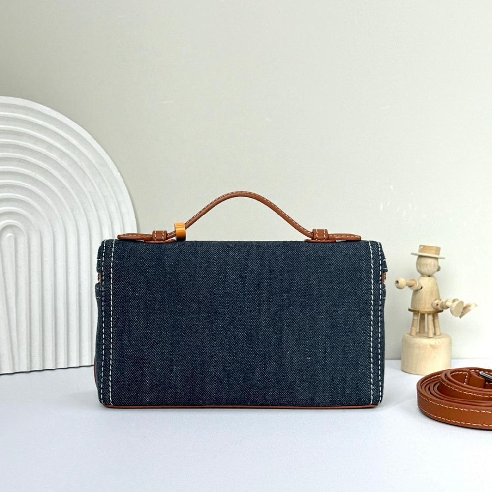 Kate Blue Denim Shoulder Bag