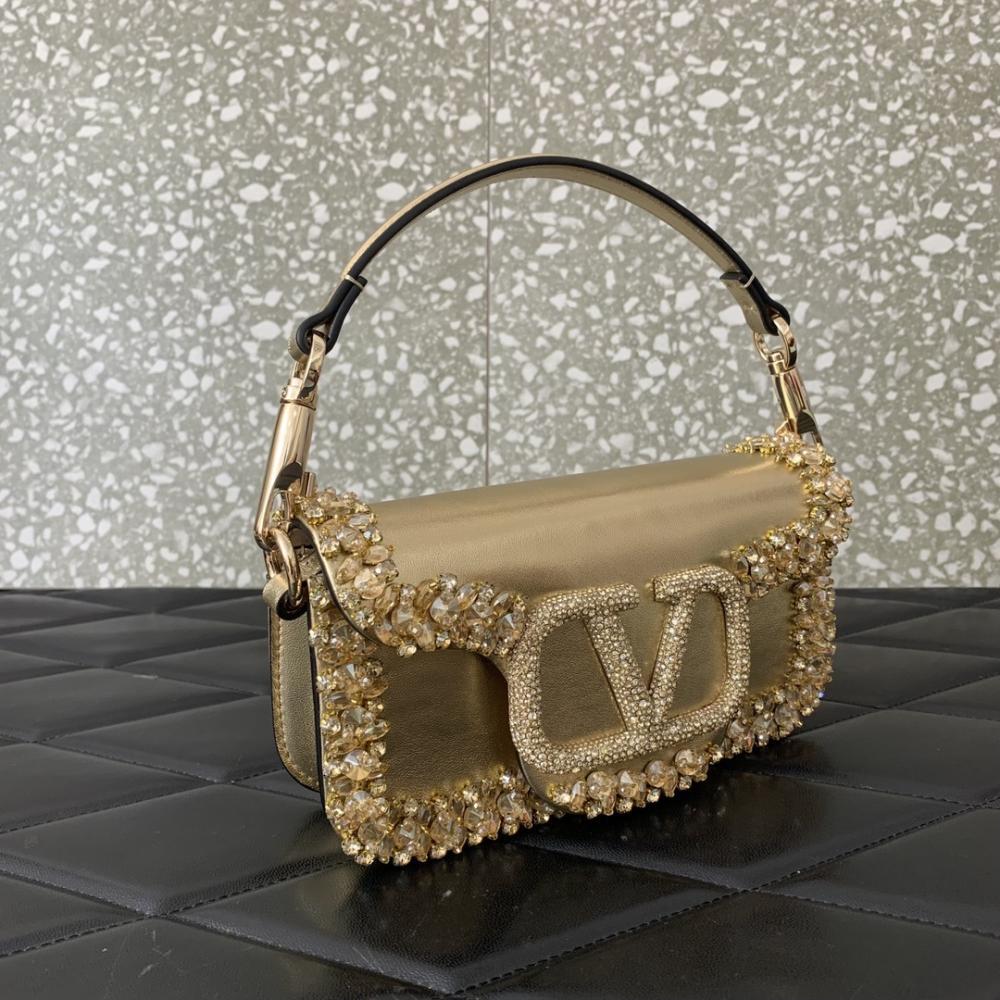Crystal-Embellished Shoulder Bag