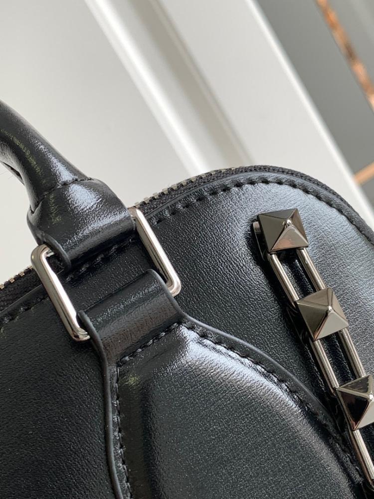 Stylish Refined Studded Top Handle Bag