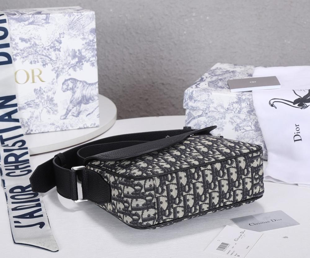 Modern Luxury Black Printed Calfskin Shoulder Bag