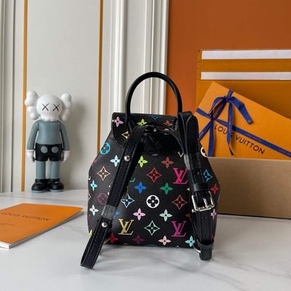 Modern Italian-Inspired Monogram Leather Shoulder Bag