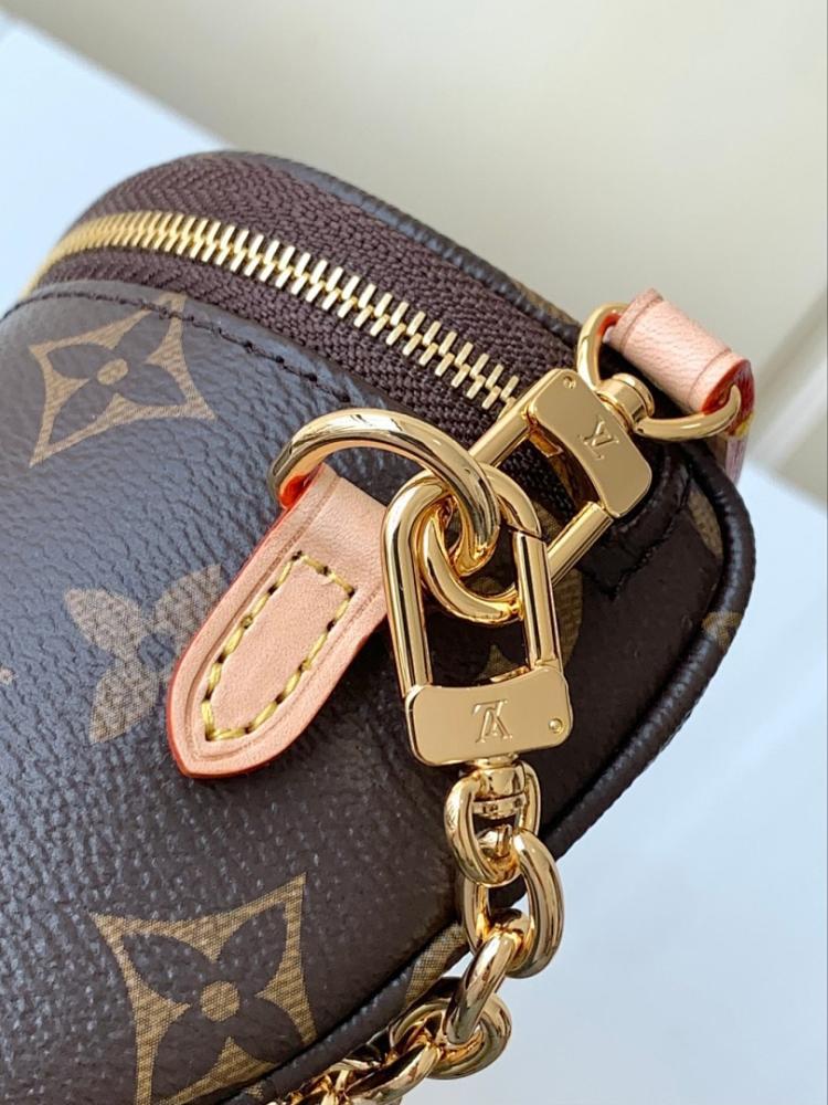 Elegant Premium Monogram Leather Shoulder Bag
