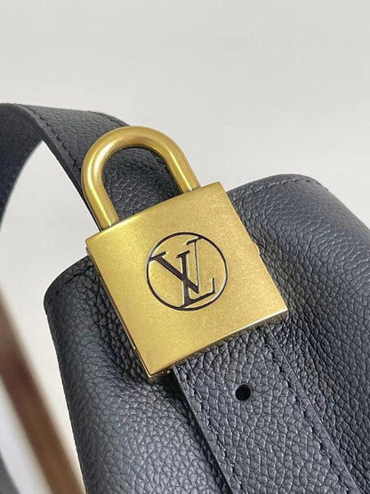 Luxury Refined Monogram Leather Bucket Bag